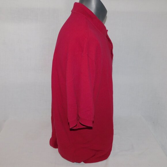 Lacoste Mens 9 (4XL) Burgundy Pique Polo Shirt - Picture 8 of 13